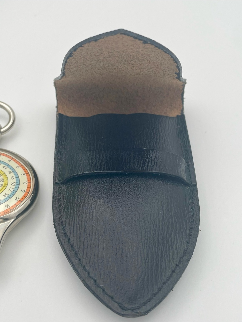 Vintage German Pocket Opisometer - Map Measurer & Compass w/Black Leather Case - Picture 3 of 8